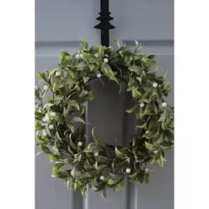 Glittered Mistletoe Wreath