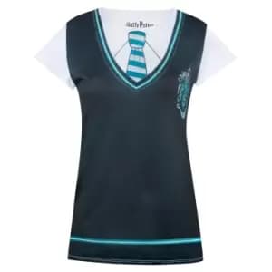 Harry Potter Womens/Ladies Slytherin Costume T-Shirt (S) (Black/White)