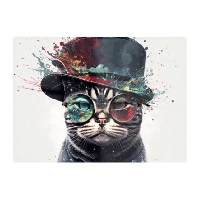 Warren Reed Designer American Shorthair Cat Splashart Chopping Board