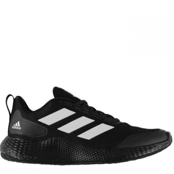adidas Edge Game Day Mens Bounce Running Shoes - Black/White