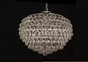 Adaliz 6 Light Chrome Ceiling Crystal Pendant