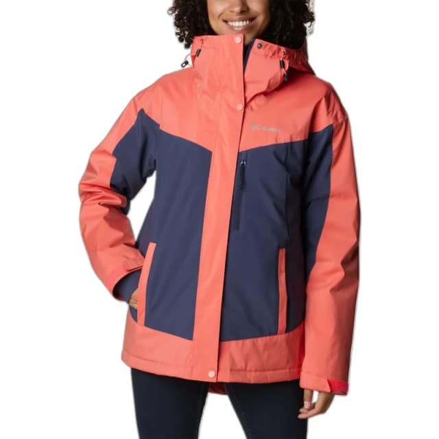 Womens waterproof jacket Columbia Point Park Rose Female S