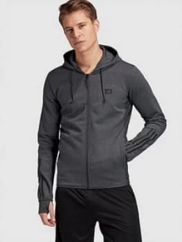 Adidas Designed 2 Move Motion Full Zip Hoodie - Grey Heather