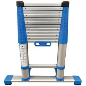 Zarges 40401 Compactstep L Telescopic Ladder & Stabiliser Bar 3.8m