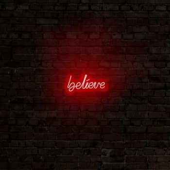 Believe - Red Red Wall Lamp