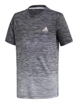 Boys, adidas B A.R. Grad T-Shirt - Black/White, Size 11-12 Years