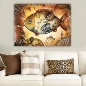 236743615_70100 Multicolor Decorative Canvas Painting