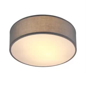 Ceiling Lamp Fabric 30cm Grey