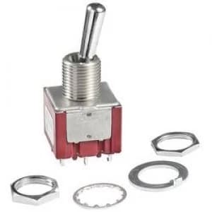 Toggle switch 250 V AC 6 A 1 x OnOffOn NKK Switches