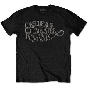 Creedence Clearwater Revival - Vintage Logo Unisex Large T-Shirt - Black