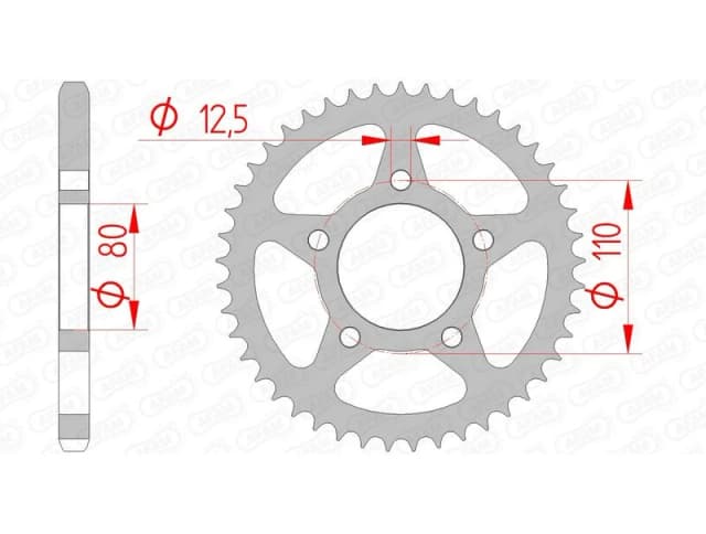 AFAM 10608-45 Chain Sprocket Steel Chain Sprocket (5479)
