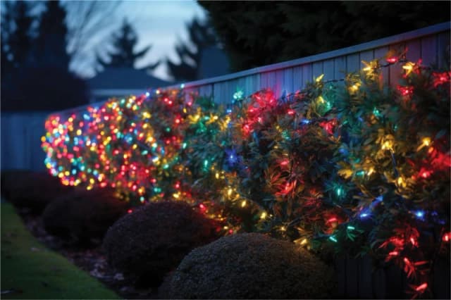 EAGLE-CON 5m Easy-Connect RGB Multi Colour Changing 40 LED String Lights With Interconnectable Black Rubber Cable ELV-933882