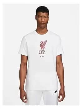 Nike Liverpool Nike Crest Club Tee - White/Red Size M Men