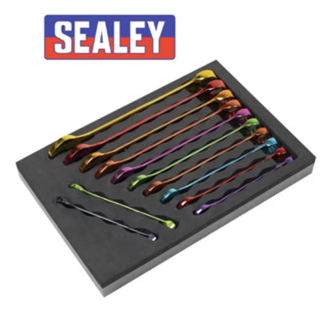 Sealey Premier 12 Piece Colour Coded Combination Spanner Set AK63267