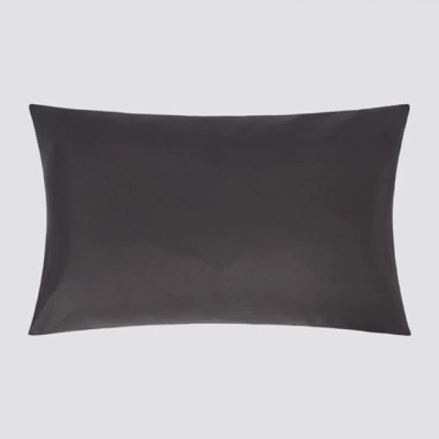 OHS OHS 2 Pack Soft Microfibre Wrinkle Resistant Housewife Pillowcases in Charcoal Size: Standard Pillow Case Charcoal Standard Pillow Case Unisex 5