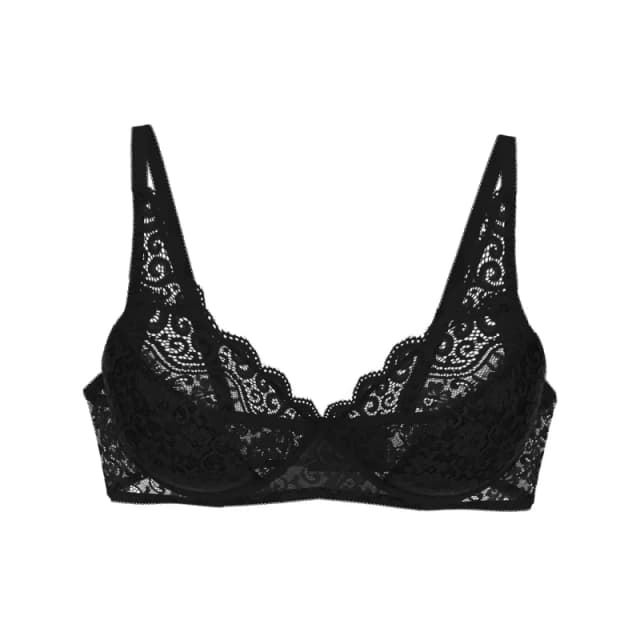 Triumph Amourette Non-Underwired Bra Black Women 34B;36B;38B;40B;34C;36C;40C;42C;34D;38D;40D;42D;36DD;38DD