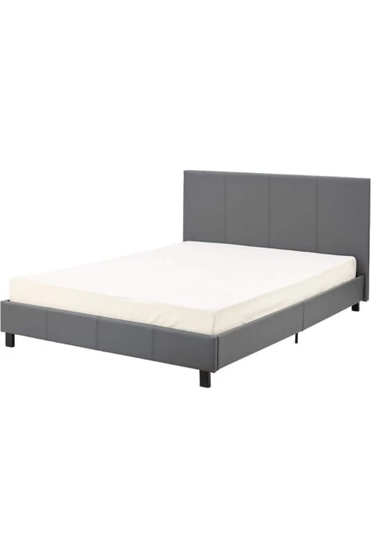 Modernique Modernique Bilancio Normal 3ft Grey PU Bed Size: Double Grey Double Unisex 5061017320029