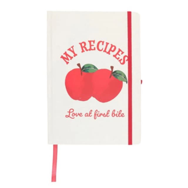Something Different Something Different My Recipes A5 Notebook with Pen in White White One Size Unisex 5063703960359