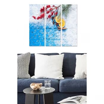 MDF7916056 Multicolor Decorative MDF Painting (3 Pieces)