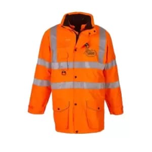 Yoko Hi Vis Multi-Function Breathable & Waterproof 7-In-1 Jacket (2XL) (Hi Vis Orange)