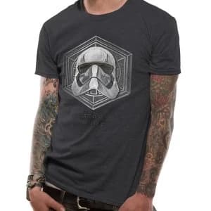 Star Wars 8 - Captain Phasma Badge Mens Small T-Shirt - Grey