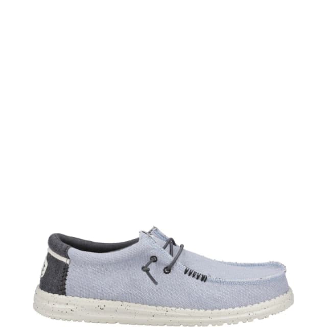 HEYDUDE 'Wally Coastline Jute' Classic Slip On Shoes Light Blue