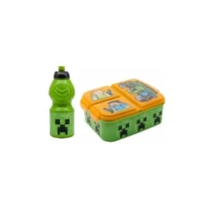 Minecraft Multi Compartment Sandwich Box and Sport Bottle