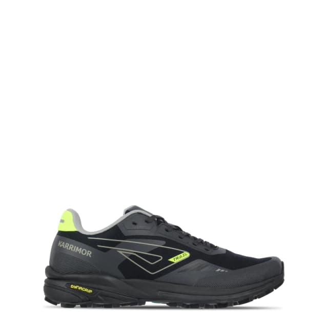 Karrimor Verge Trail Runners Mens Black/Lime male 7 (41)