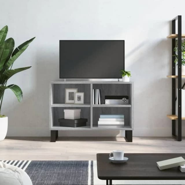 VIDAXL TV Cabinet Grey Sonoma 69.5x30x50cm Engineered Wood Vidaxl 8720845906290
