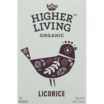 Higher Living Licorice Organic Enveloped Tea - 15 Bags x 4 (Case of 1)