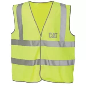 Caterpillar C1322024 HI VIS VEST / Mens Workwear (XLarge) (Yellow)