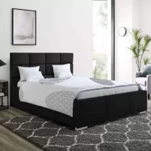 Gerali Bed Super King Plush Velvet Black