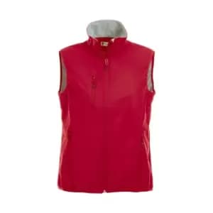 Clique Womens/Ladies Plain Softshell Gilet (L) (Red)