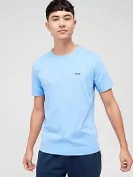 BOSS Curved Logo T-Shirt - Bright Blue, Bright Blue, Size 2XL, Men