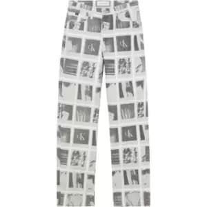 Calvin Klein Jeans High Rise Straight - Blue