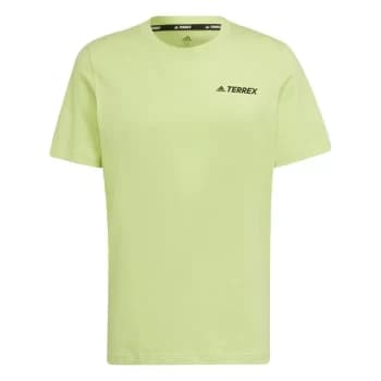 adidas Terrex Mountain Landscape Graphic T-Shirt Mens - Green