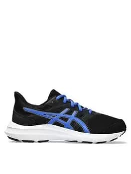 Asics Kids Jolt 4 Running Trainers - BLACK/Blue, Black/Blue, Size 3 Older
