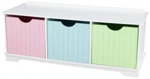 KidKraft Nantucket Storage Bench Pastel