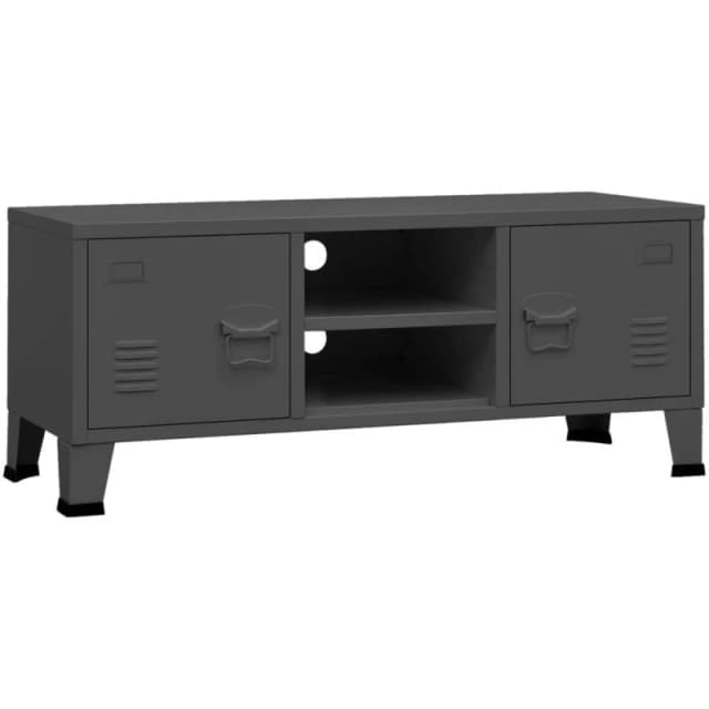 VIDAXL Industrial TV Cabinet Anthracite 105x35x42cm Metal vidaXL 8720286699553