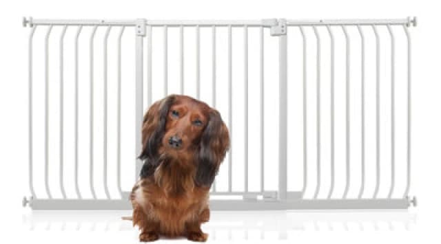 Bettacare Elite Pressure Dog Gate, 170Cm - 179Cm, Matt White, Pressure Fit Pet Gate For Dog And Puppy