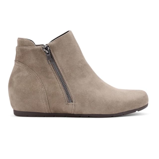 Hotter Womens Wide Fit 'Avebury' Ankle Boots in Taupe Size: 5 Taupe Female 5