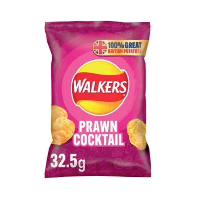 Walkers Walkers Prawn Cocktail Crisps 32.5g (Pack of 32) 122003 122003