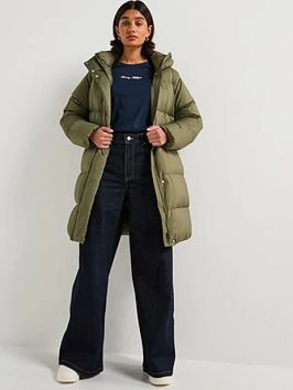 Tommy Hilfiger Modern Down Coat Green - Tommy Hilfiger - Size: S Green Female S PV94801