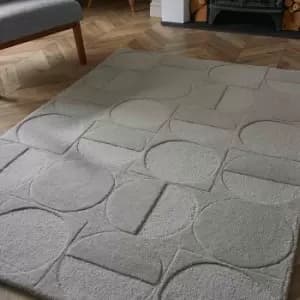 Esselle Arabella Grey Wool Rug 120 x 170cm