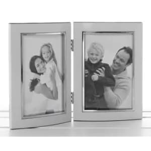 White Anodised Promotion Double Frame 4x6