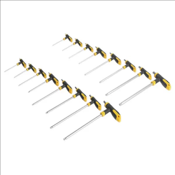 Genuine SEALEY S0916 T-Handle TRX-Star & Hex Key Set 16pc