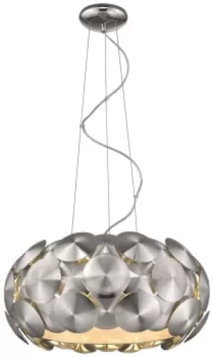 Spring 6 Light Large Ceiling Pendant Chrome, E27