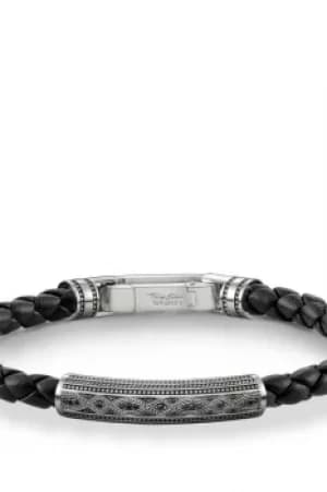 Mens Thomas Sabo Sterling Silver Rebel At Heart Bracelet A1407-805-11-L17.5