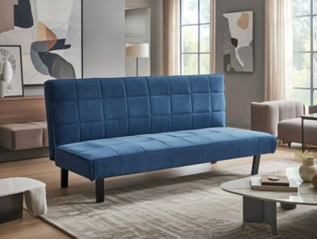 DS Living The Tivona 2 Seater Sofa Bed in Navy Navy Unisex