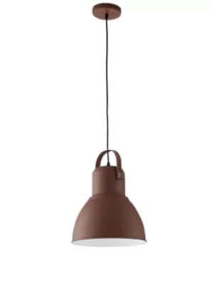 Legend Dome Ceiling Pendant, Corten, Copper, White, E27
